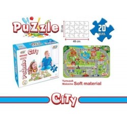 Jagu Konuşan Oyuncak 20 Parça Puzzle Şehir [ 33 x 48 cm ]