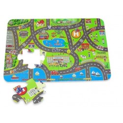 Jagu Konuşan Oyuncak Mega Puzzle Şehir  [ 24 Parça ]