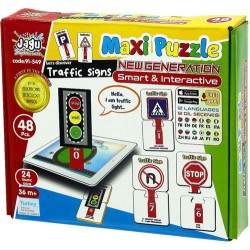 Jagu Konuşan Oyuncak Maxi Puzzle Trafik İşaretleri 48 Parça