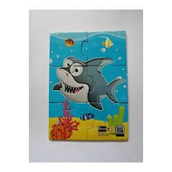 Jagu Konuşan Oyuncak İlk Puzzle Köpek Balığı [ 6 Parça ]