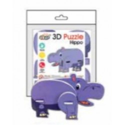 Akar Moods Hipopotam   3D Maket  [ Şeffaf Torba ]