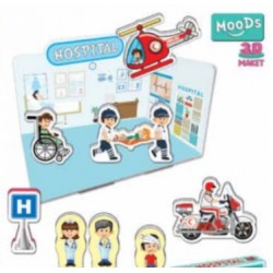 Akar Moods Hastane    3D Maket  [ Kutu ]