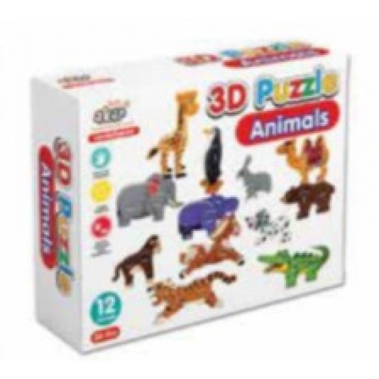Akar Moods  Hayvanlar 12 Adet   3D Maket  [ Kutu ]
