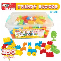 Trendy Blok 250 Parça [ Plastik Kutu ] 