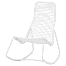 GUBBON sallanan sandalye, beyaz