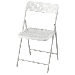 TORPARÖ katlanabilir sandalye, beyaz-gri