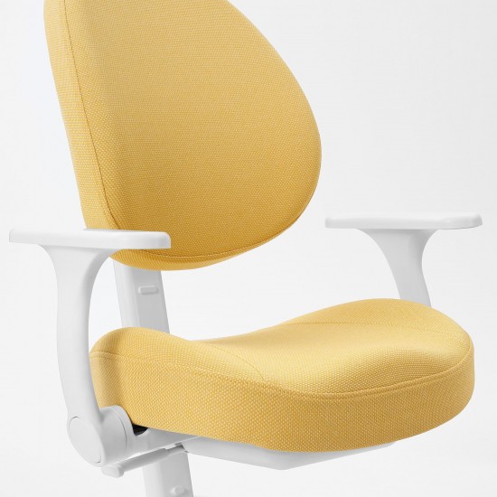 GUNRIK çocuk çalışma sandalyesi, sarı