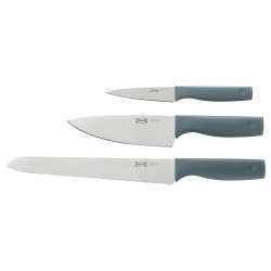 TIGERBARB bıçak seti, gri-turkuaz
