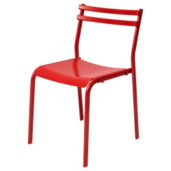 GENESÖN sandalye, metal-kırmızı