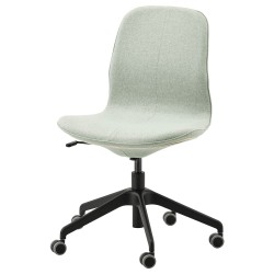 LANGFJALL çalışma sandalyesi, gunnared açık yeşil-siyah