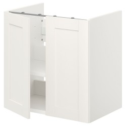 ENHET lavabo dolabı, beyaz-dekoratif beyaz