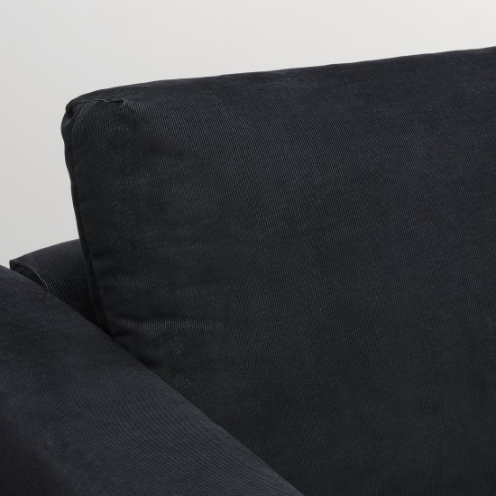 VIMLE 2'li kanepe ve uzanma koltuğu, saxemara mavi-siyah