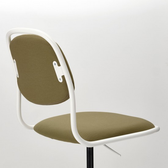 ÖRFJALL çalışma sandalyesi, beyaz-vissle yeşil