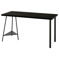 LAGKAPTEN/TILLSLAG çalışma masası, venge-siyah