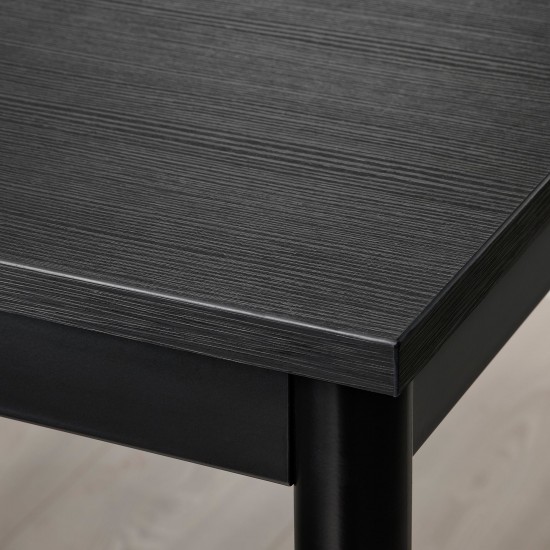 SANDSBERG/DALFRED bar masası ve tabure seti, siyah