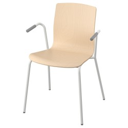 MITTCIRKEL/ALEX çalışma sandalyesi, huş kaplama-beyaz