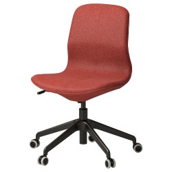 LANGFJALL çalışma sandalyesi, Gunnared kırmızı-siyah