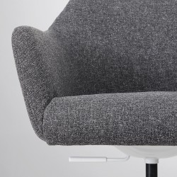 TOSSBERG/MALSKAR çalışma sandalyesi, gunnared koyu gri-beyaz