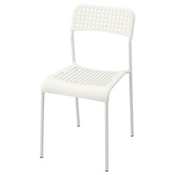 ADDE plastik sandalye, beyaz
