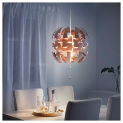 IKEA PS 2014 sarkıt lamba, beyaz-bakır rengi