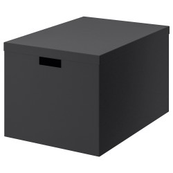 TJENA kapaklı kutu, siyah
