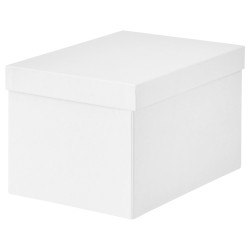 TJENA kapaklı kutu, beyaz