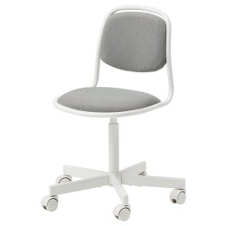 ÖRFJALL çocuk çalışma sandalyesi, beyaz-vissle açık gri