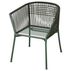 SEGERÖN kolçaklı sandalye, koyu yeşil