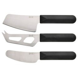 SKARLANGA peynir bıçağı seti, paslanmaz çelik-siyah