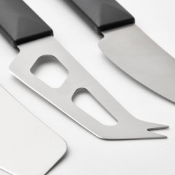 SKARLANGA peynir bıçağı seti, paslanmaz çelik-siyah