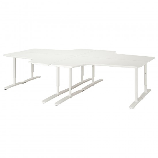 BEKANT toplantı masası, beyaz
