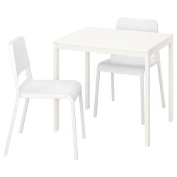 VANGSTA/TEODORES mutfak masası takımı, beyaz