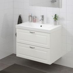 GODMORGON/ODENSVIK lavabo dolabı, beyaz