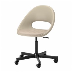 ELDBERGET/MALSKAR çalışma sandalyesi, bej-siyah