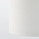 RINGSTA/SKAFTET yer lambası, beyaz-nikel kaplama