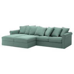 GRÖNLID 2'li kanepe ve 2'li uzanma koltuğu, ljungen açık yeşil