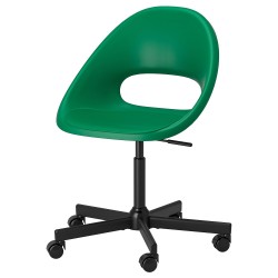 ELDBERGET/MALSKAR çalışma sandalyesi, yeşil-siyah