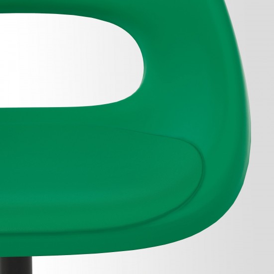 ELDBERGET/MALSKAR çalışma sandalyesi, yeşil-siyah