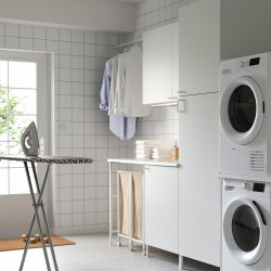 ENHET çamaşır odası ve banyo için dolap kombinasyonu, beyaz