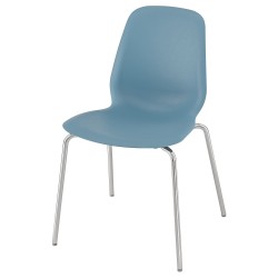 LIDAS/SEFAST sandalye, mavi-krom kaplama