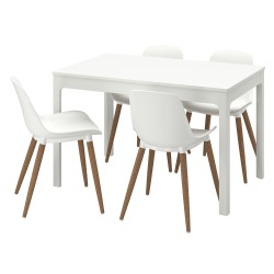 EKEDALEN/GRÖNSTA yemek masası takımı, beyaz