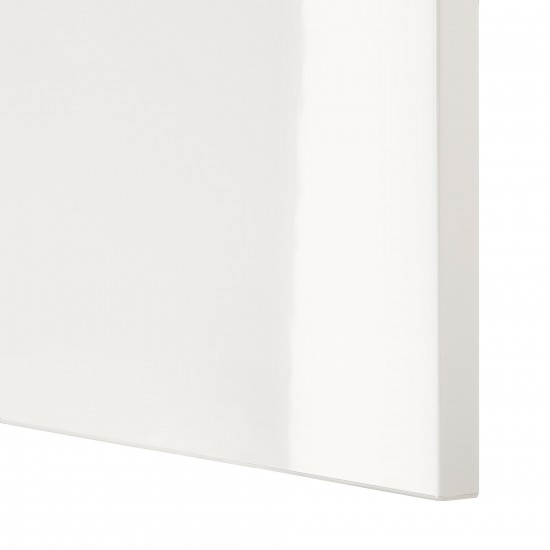SELSVIKEN kapak/çekmece ön paneli, parlak cila beyaz