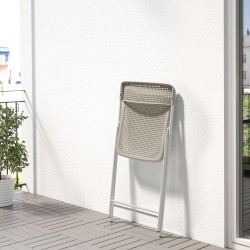 TORPARÖ katlanabilir sandalye, beyaz-bej