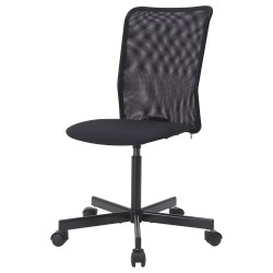 TOBERGET çalışma sandalyesi, vissle siyah