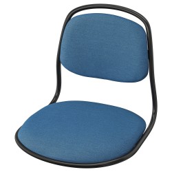 ÖRFJALL çalışma sandalyesi oturma yeri, siyah-vissle mavi
