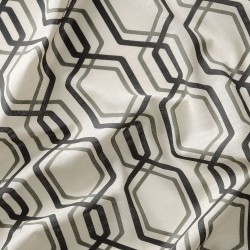 JATTEPOPPEL metrelik kumaş, beyaz-siyah-yeşil