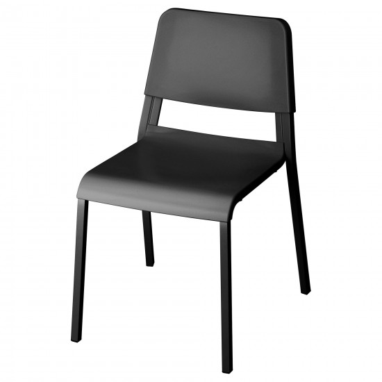 TEODORES plastik sandalye, siyah