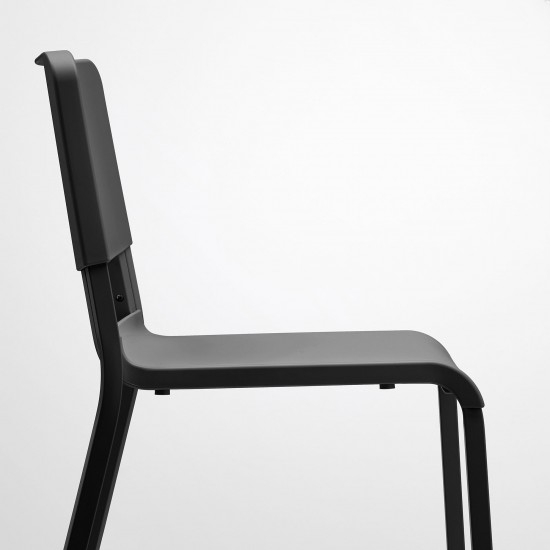 TEODORES plastik sandalye, siyah