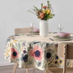 SOMMARFLOX masa örtüsü, çok renkli-çiçek desenli