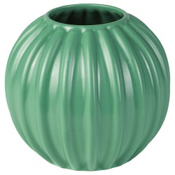 SKOGSTUNDRA seramik vazo, yeşil